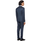 Ermenegildo Zegna Navy Wool and Silk City Suit