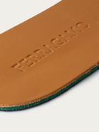 Ferragamo Mens Leather removable insole in Brown
