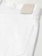 Zegna - Roccia Slim-Fit Straight-Leg Garment-Dyed Linen-Blend Trousers - White