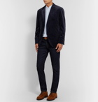 Brunello Cucinelli - Indigo Sea-Island Cotton-Corduroy Suit Jacket - Navy