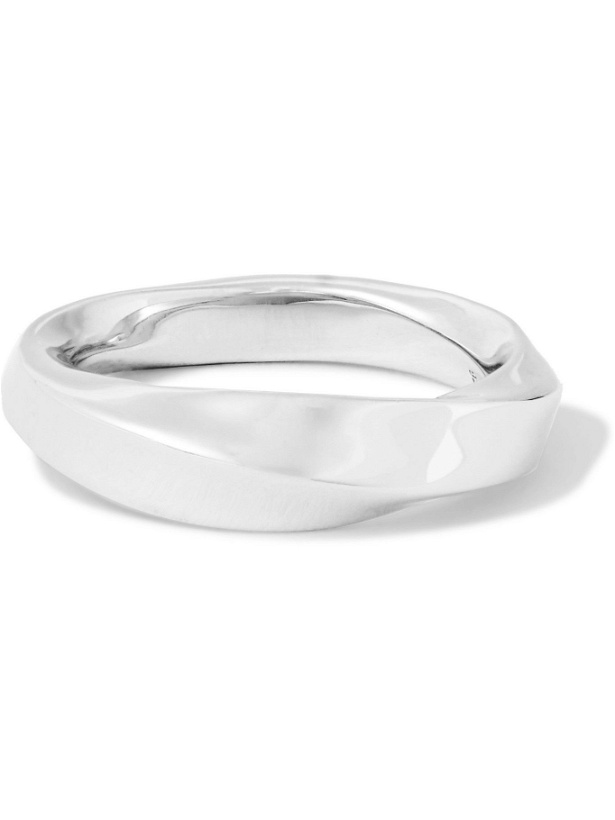 Photo: Tom Wood - Infinity Medium Rhodium-Plated Ring - Silver