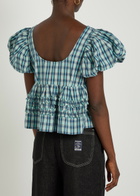Damson Madder Summer Joy Cotton Blouse Blue