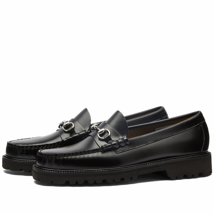 Photo: Bass Weejuns Men's 90s Lincoln Horse Bit Loafer in Black Leather