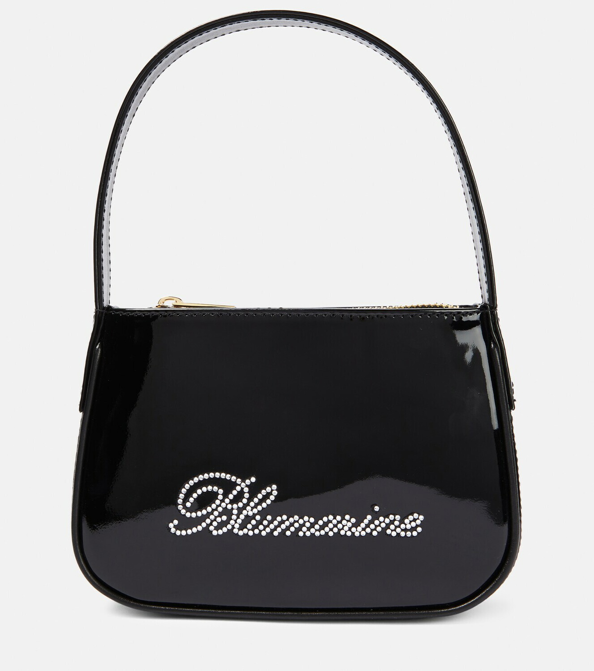 Blumarine - Embellished patent leather shoulder bag