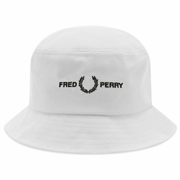 Photo: Fred Perry Authentic Men's Twill Bucket Hat in Snow White