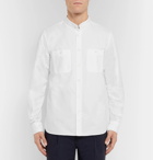 Mr P. - Grandad-Collar Cotton Oxford Shirt - Men - White