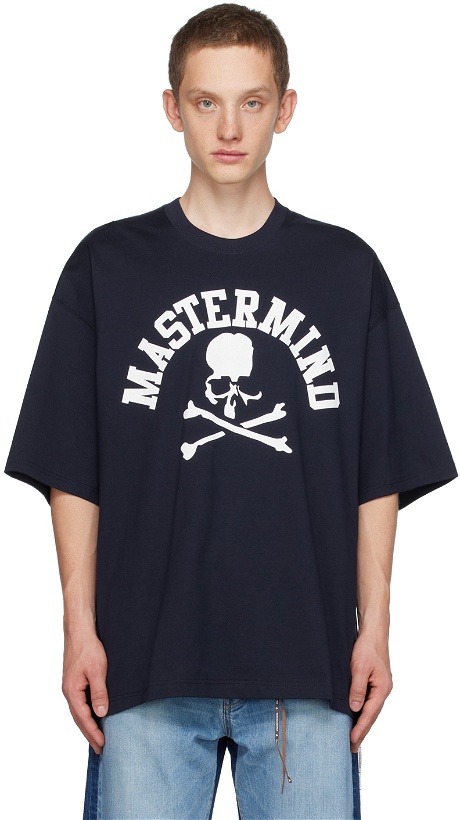 Photo: mastermind JAPAN Navy Skull T-Shirt