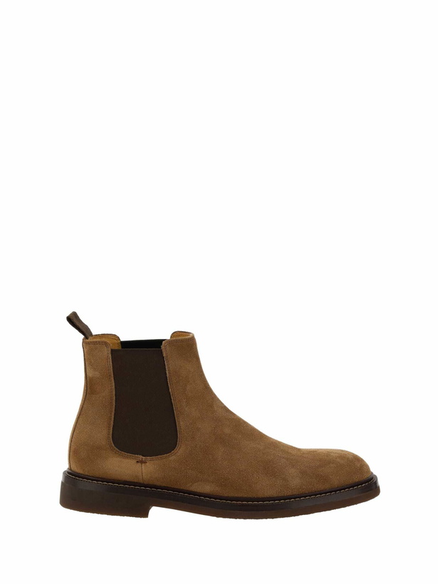 Photo: Brunello Cucinelli Suede Chelsea Boots
