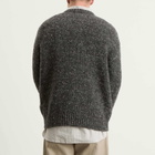 Norse Projects Men's Jonas Donegal Diamond Sweater in Charcoal Grey