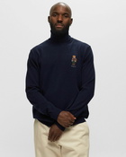 Polo Ralph Lauren Lsbearembtn Long Sleeve Pullover Blue - Mens - Pullovers