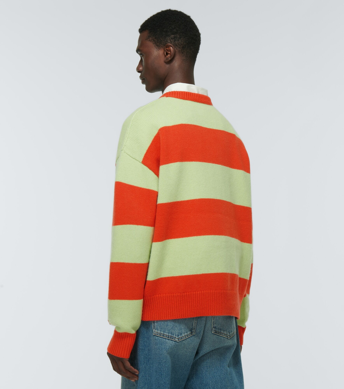 Acne hot Studios Alp Pre AW10 Wool Turtleneck Stripes Sweater Pullover Knitwear Designer Jonny Johansson Streetwear Size XS