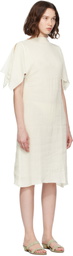 Baserange Off-White Folio Midi Dress