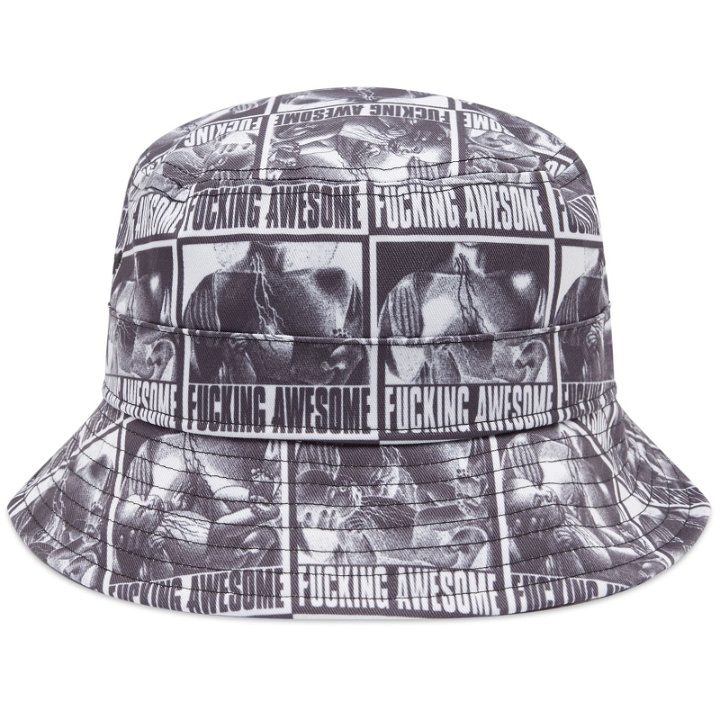 Photo: Fucking Awesome Men's Blood Baby Bucket Hat in Black/White