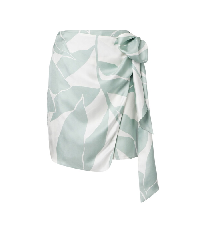 Photo: Max Mara Strano printed silk twill miniskirt