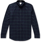 J.Crew - Slim-Fit Button-Down Collar Checked Cotton-Flannel Shirt - Blue