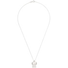 Dear Letterman Silver Alvah Pendant Necklace