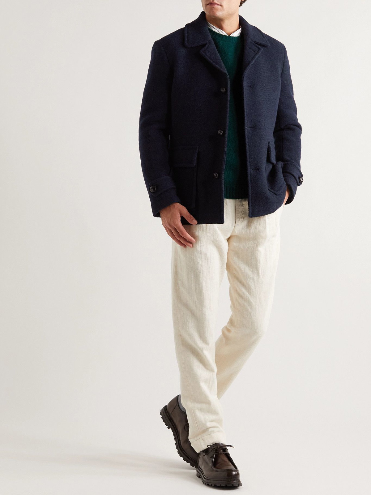 MP Massimo Piombo - Klee Virgin Wool Jacket - Blue