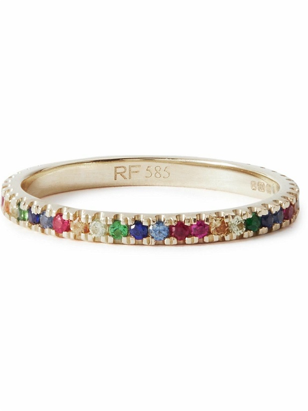 Photo: Roxanne First - 14-Karat Gold Sapphire Eternity Ring - Multi