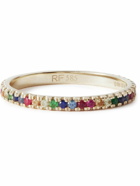 Roxanne First - 14-Karat Gold Sapphire Eternity Ring - Multi
