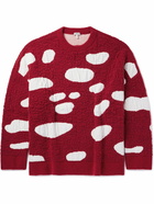 LOEWE - Mushroom Oversized Intarsia Wool Sweater - Red