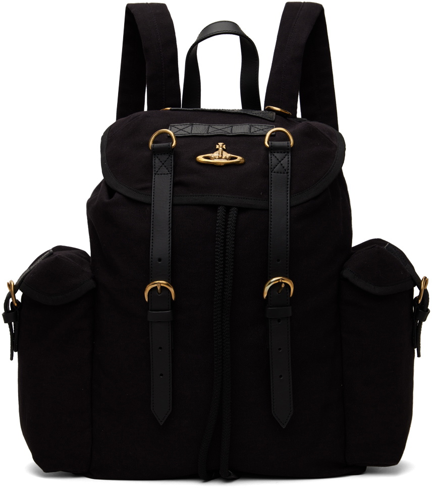 Vivienne Westwood Black & Gray Edward Backpack Vivienne Westwood