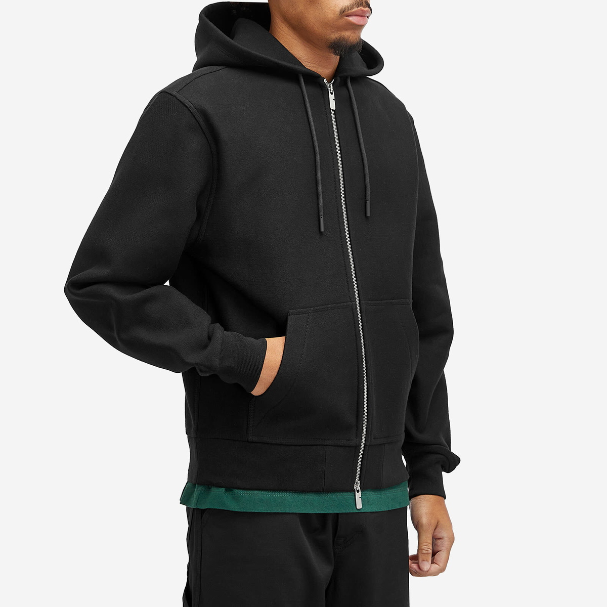 Burberry Men's Archive Back Logo Hoodie in Coal Burberry