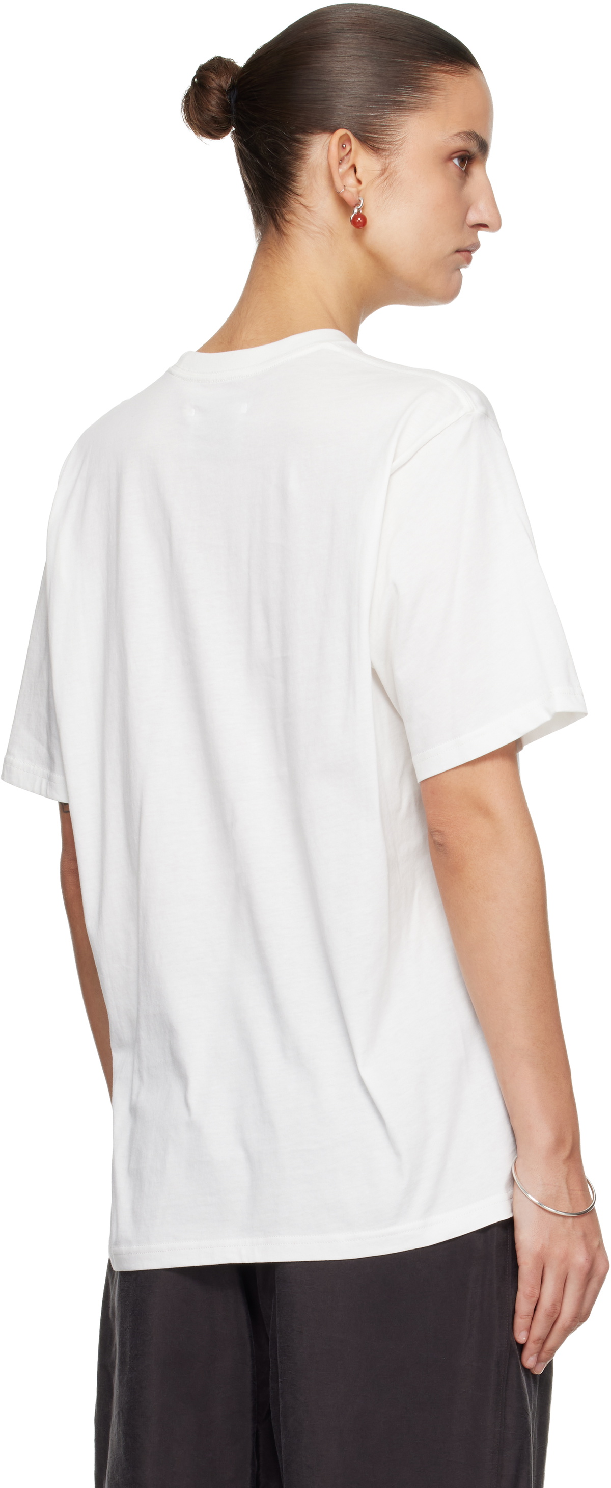 ssstein White Suvin Cotton Basic T-shirt