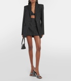 Alex Perry Pinstripe Lurex® bralette