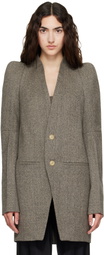 Rick Owens Gray Tower Metro Blazer