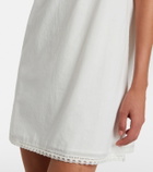 Posse Danielle lace-trimmed cotton minidress