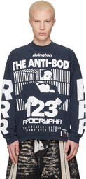 Rivington Roi Rebis Black 'The Anti-Body' Vintage Long Sleeve T-shirt
