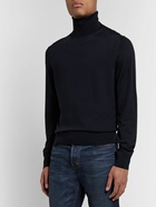 TOM FORD - Merino Wool Rollneck Sweater - Blue