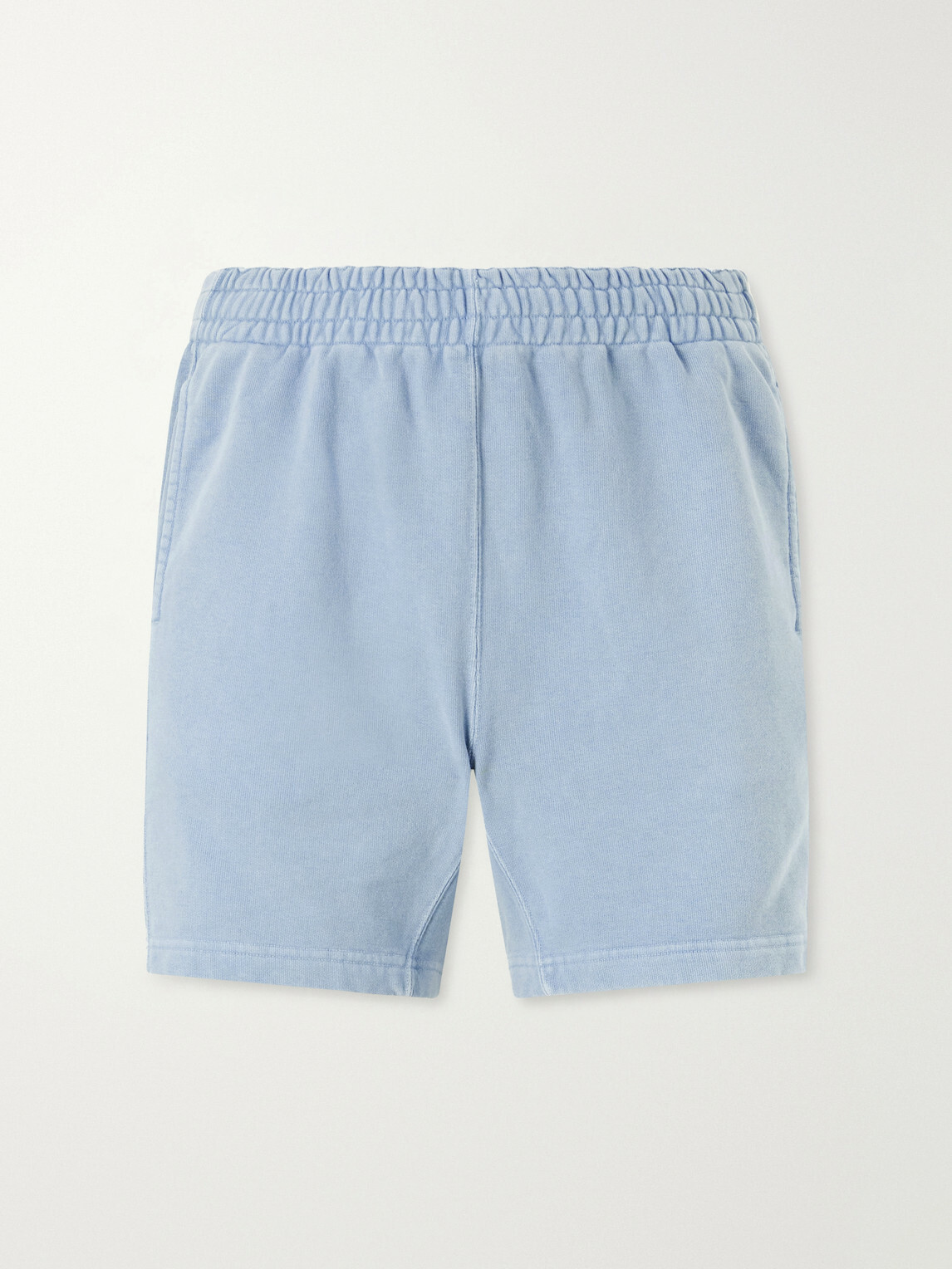 Remi Relief - Straight-Leg Cotton-Jersey Shorts - Blue