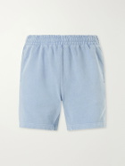 Remi Relief - Straight-Leg Cotton-Jersey Shorts - Blue