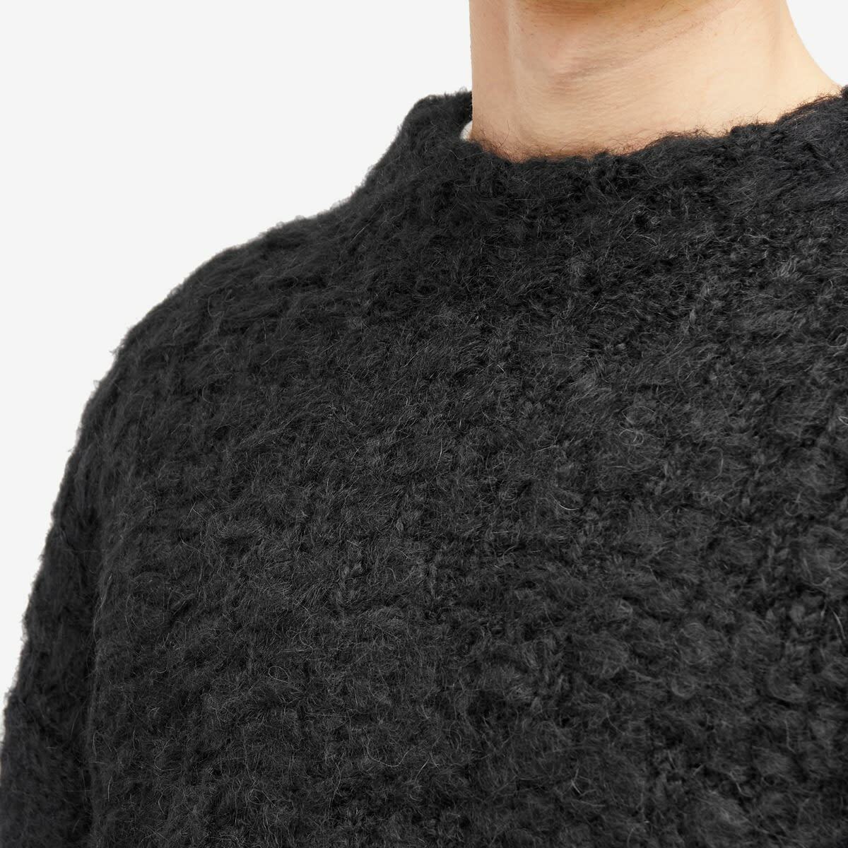 Jil Sander+ Men's Jil Sander Plus Mohair Knit Sweatshirt in Black