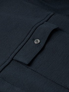 Thom Browne - Striped Cotton-Jersey Shirt Jacket - Blue