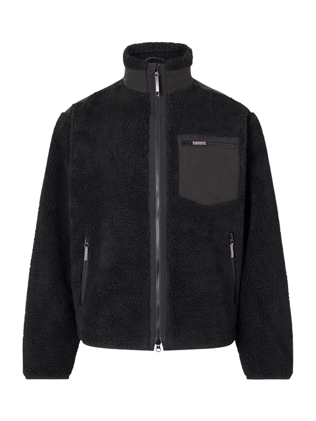 Photo: Corridor - Shell-Trimmed Fleece Jacket - Black
