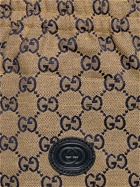 GUCCI Interlocking Gg Canvas Pants W/ Leather