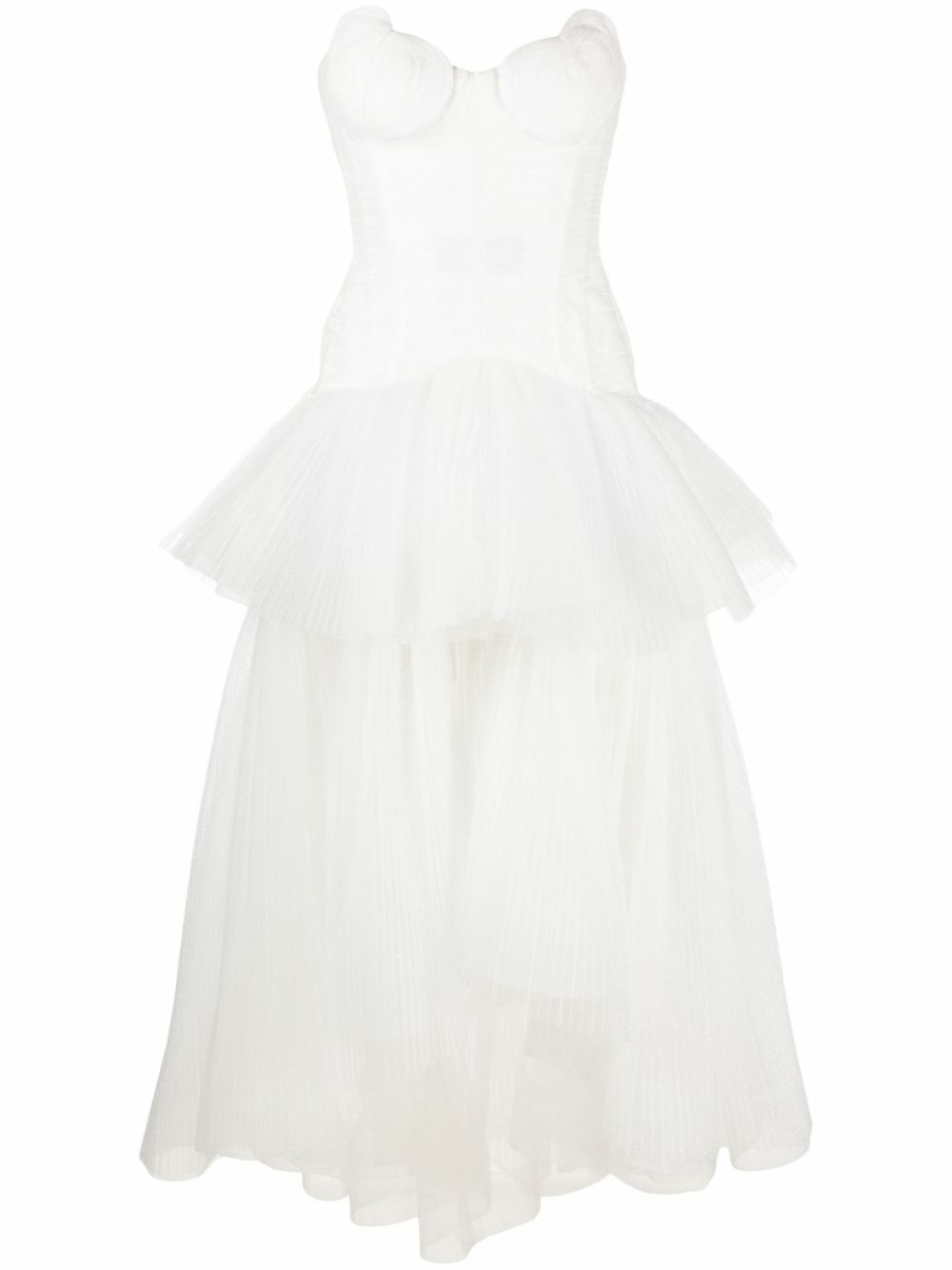 Maria Lucia Hohan White Gioconda Tiered Dress Maria Lucia Hohan