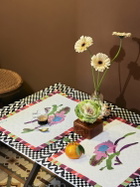 LISA CORTI Set Of 2 Japanese Red White Placemats