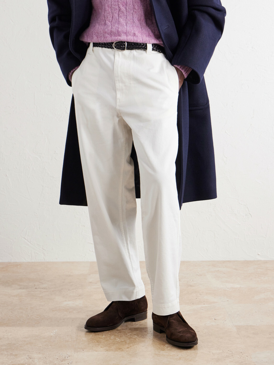 Edward Green - Lanark Waxed-Suede Desert Boots - Brown