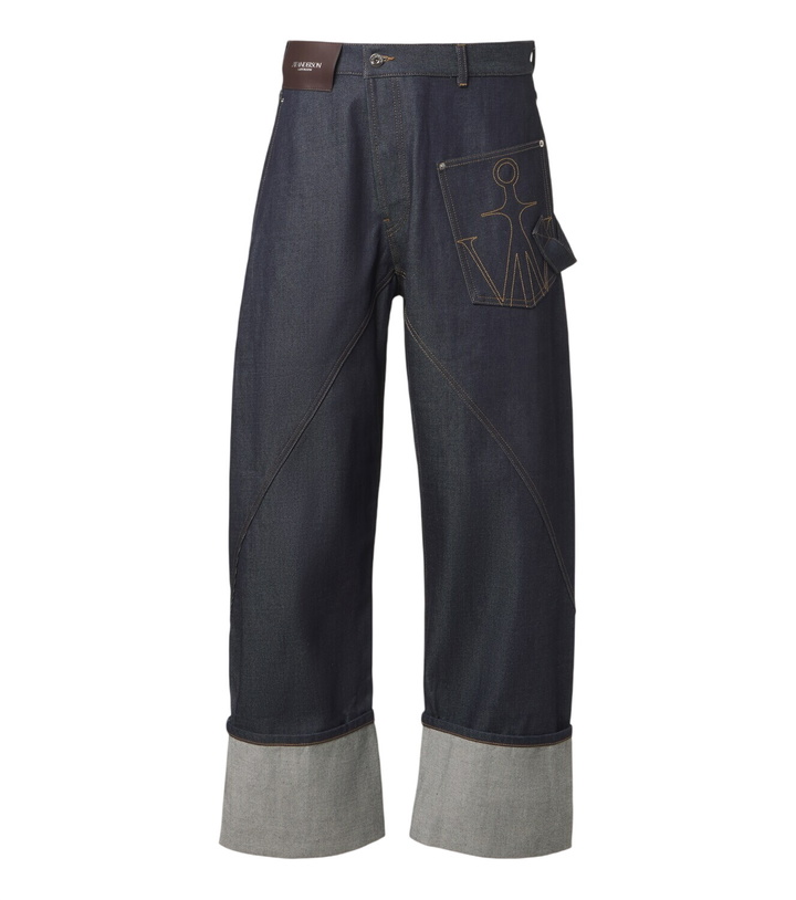 Photo: JW Anderson Embroidered wide-leg jeans