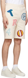 Axel Arigato Beige Inferno Monogram Shorts