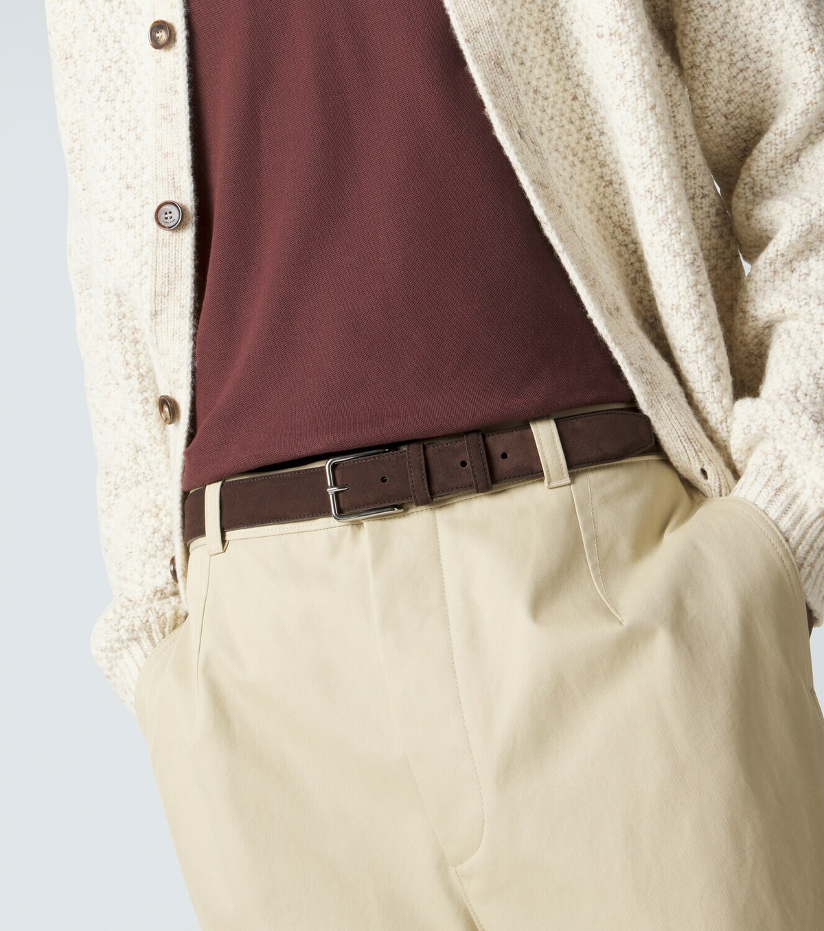 Loro Piana Mayfair suede belt