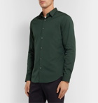 Theory - Sylvain Slim-Fit Cotton-Blend Poplin Shirt - Green