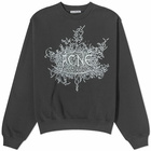 Acne Studios Men's Franzisko Devil Logo Crew Sweat in Faded Black