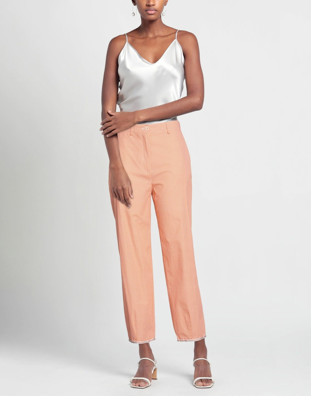 Alessia Santi Womens Pants in Orange