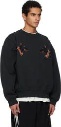 Rhude Black London Hound Crewneck Sweatshirt