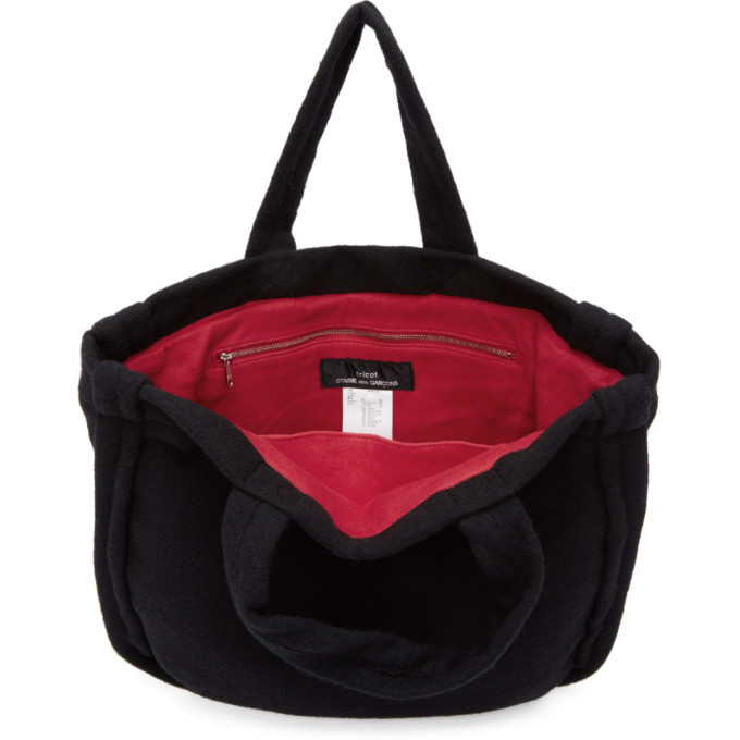 Tricot Comme des Garcons Black Wool Tote Tricot Comme des Garcons Tricot Comme des Garcons Black Wool Tote Tricot Comme des Garcons