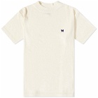 Needles Men's Pile Jersey Mock Neck T-Shirt in Off White